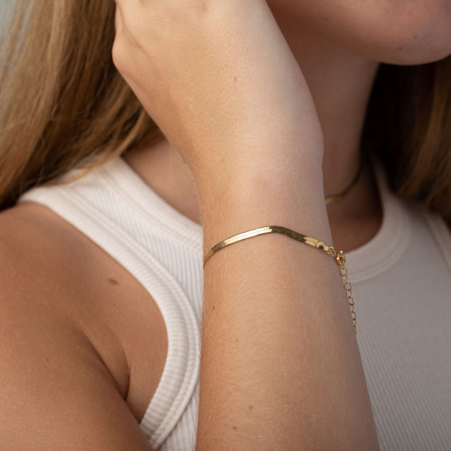 Pulsera Plana de Cadena Ancha - Nuti